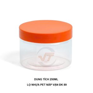HŨ NHỰA PET NẮP NHÔM (NHỰA ) VẶN ĐK 89 250ML