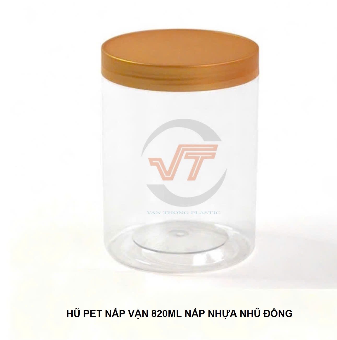 HŨ PET NẮP VẶN 820ML NẮP NHỰA NHŨ ĐỒNG