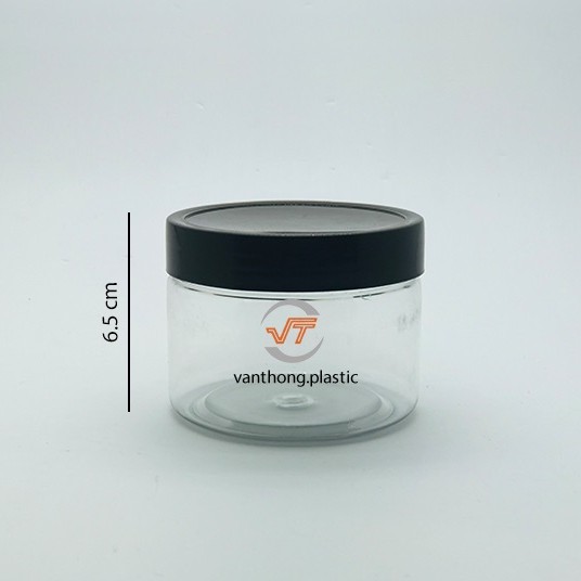 LỌ PET NẮP VẶN 250ML NẮP NHỰA ĐEN