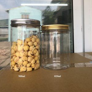 HŨ NHỰA PET NẮP NHÔM (NHỰA) VẶN ĐK 89 900ML