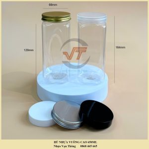 HŨ VUÔNG CAO 650ML - ĐK 68