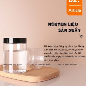 HŨ NHỰA PET NẮP NHÔM (NHỰA) VẶN ĐK 68 - 350ML