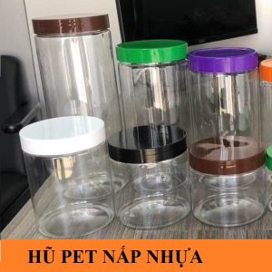 HŨ NHỰA PET NẮP NHÔM ( NHỰA ) VẶN ĐK 89 400ML