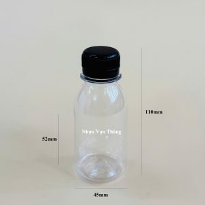 Chai nhựa pet tròn 100ml đựng nước ép