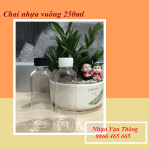 Chai nhựa vuông dung tích 250ml