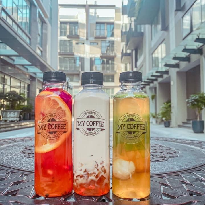 Chai nhựa Pet 330ml vuông dáng cao