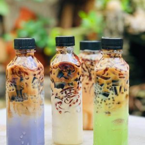 Chai nhựa Pet 330ml vuông dáng cao