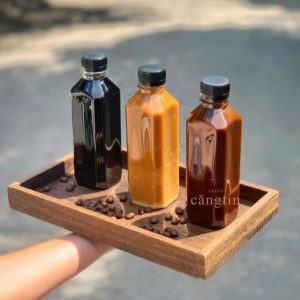 Chai nhựa Pet 330ml vuông dáng cao