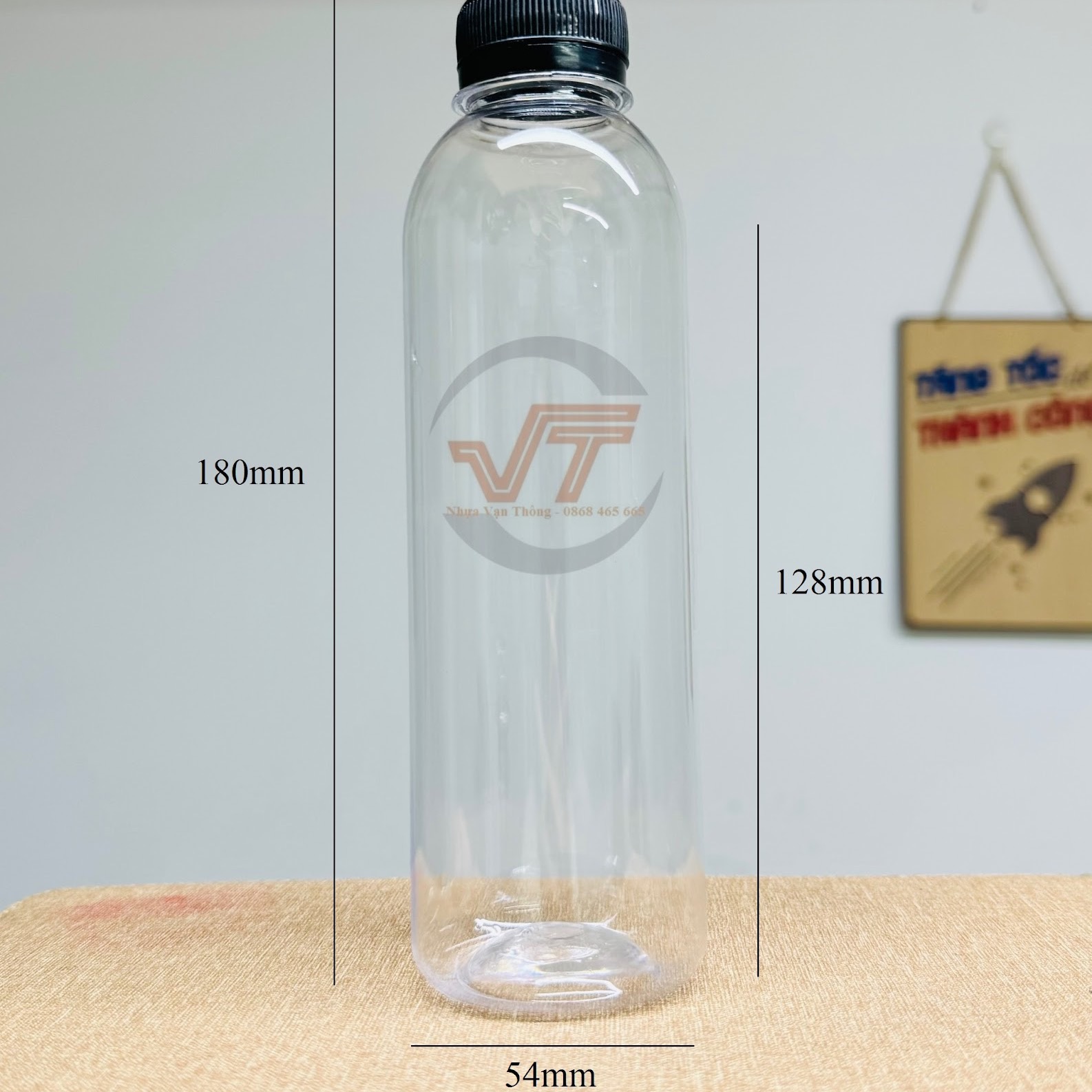 Chai nhựa Pet 330ml tròn cao - chất lượng nhựa đảm bảo