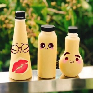 Chai nhựa Pet 330ml hình tháp ( Chai tam giác ) đựng nước ép trái cây