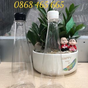 Chai nhựa Pet 330ml hình tháp ( Chai tam giác ) đựng nước ép trái cây