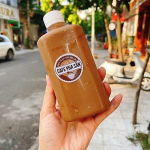 Chai dẹt 8 cạnh 330ml chai nhựa đẹp đựng đồ uống