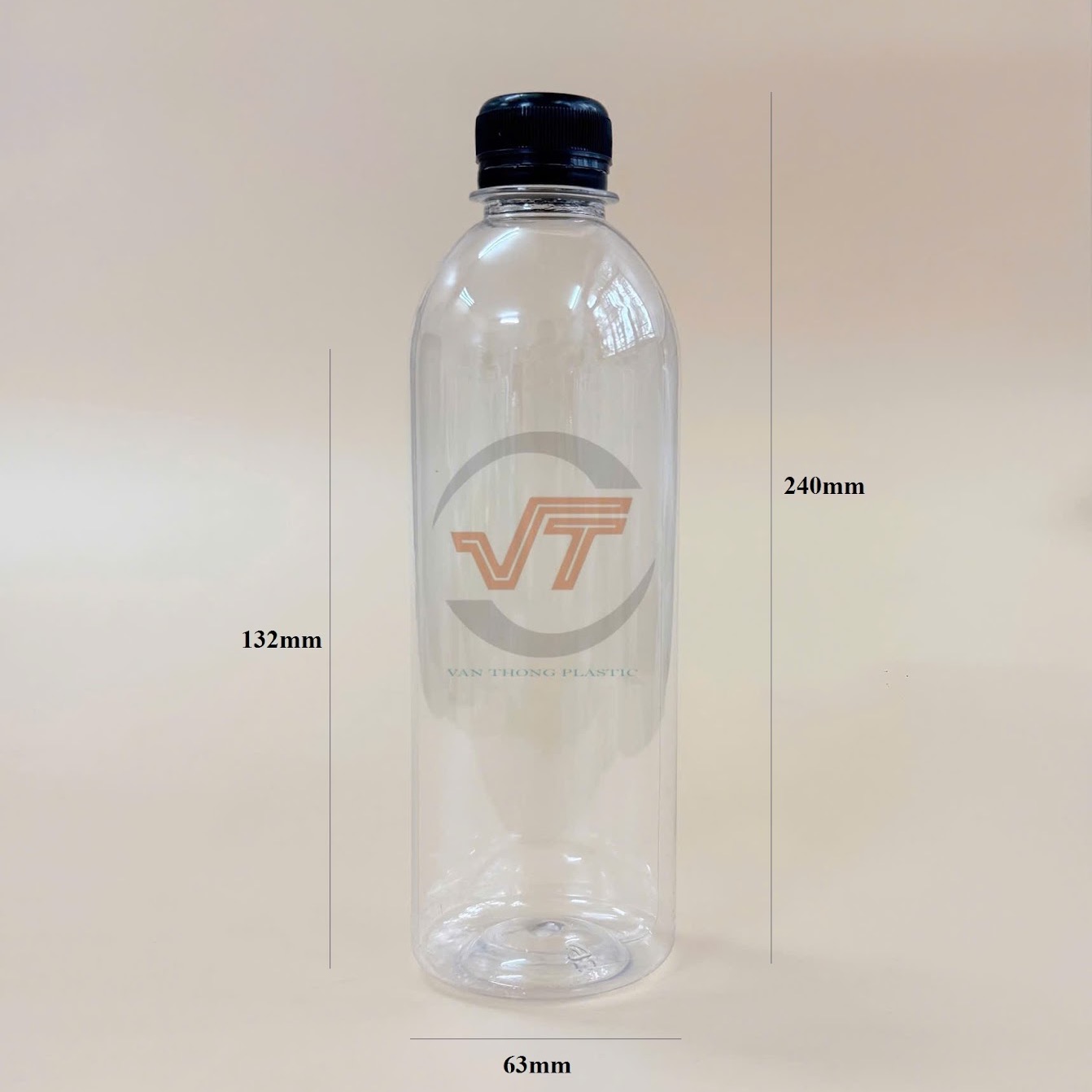 Chai nhựa TRÒN CAO 500ml đựng nước ép trái cây