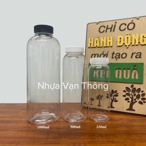 Chai tròn miệng rộng phi 42 dung tích 500ml