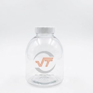 Chai nhựa Tròn 1 lít miệng rộng nắp vặn