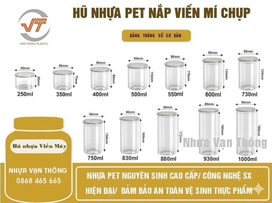 Hũ nhựa PET viền máy Vạn Thông – hình 5