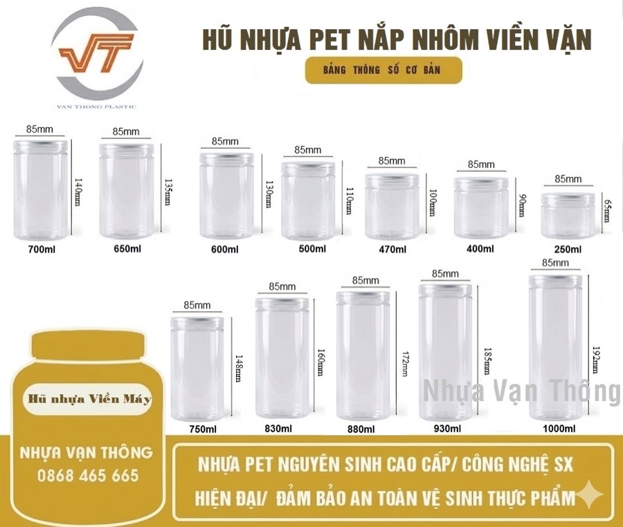 Hũ nhựa PET viền máy Vạn Thông – hình 6