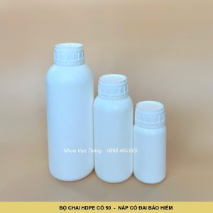 Chai nhựa HDPE cổ 50mm