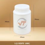 Lọ Nhựa HDPE 100gram đựng hóa chất