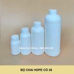 Chai nhựa HDPE đựng chế phẩm sinh học cổ chai 38mm