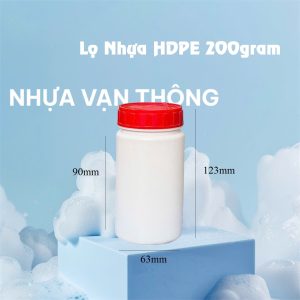 Hũ Nhựa HDPE 200gram