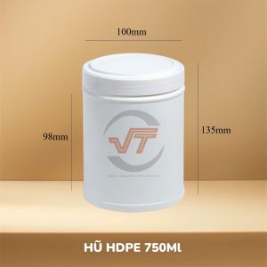 Hũ Nhựa HDPE 500gram ( 750ml )